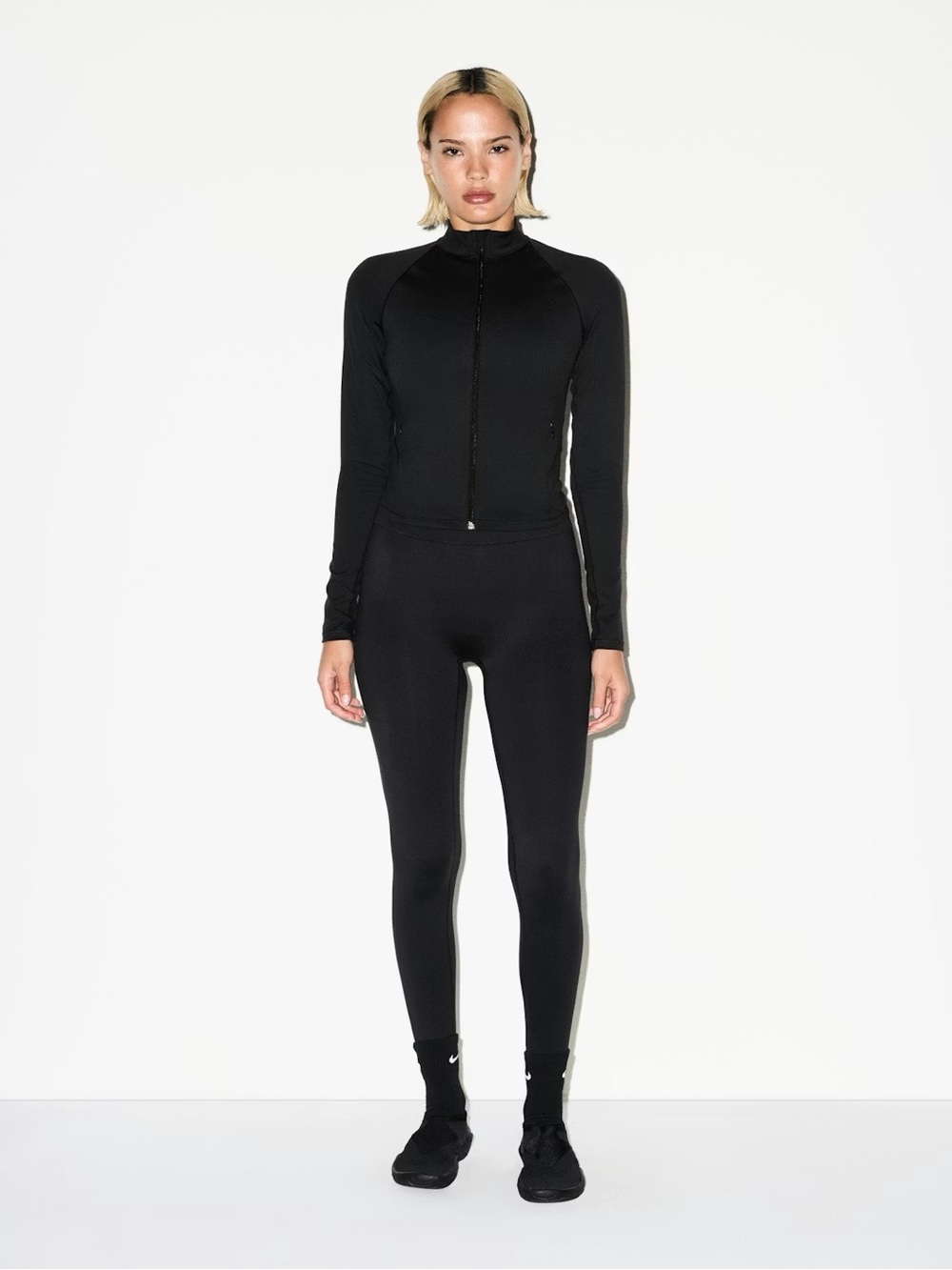 NikeSKIMS Matte Mock Neck Full Zip Jacket